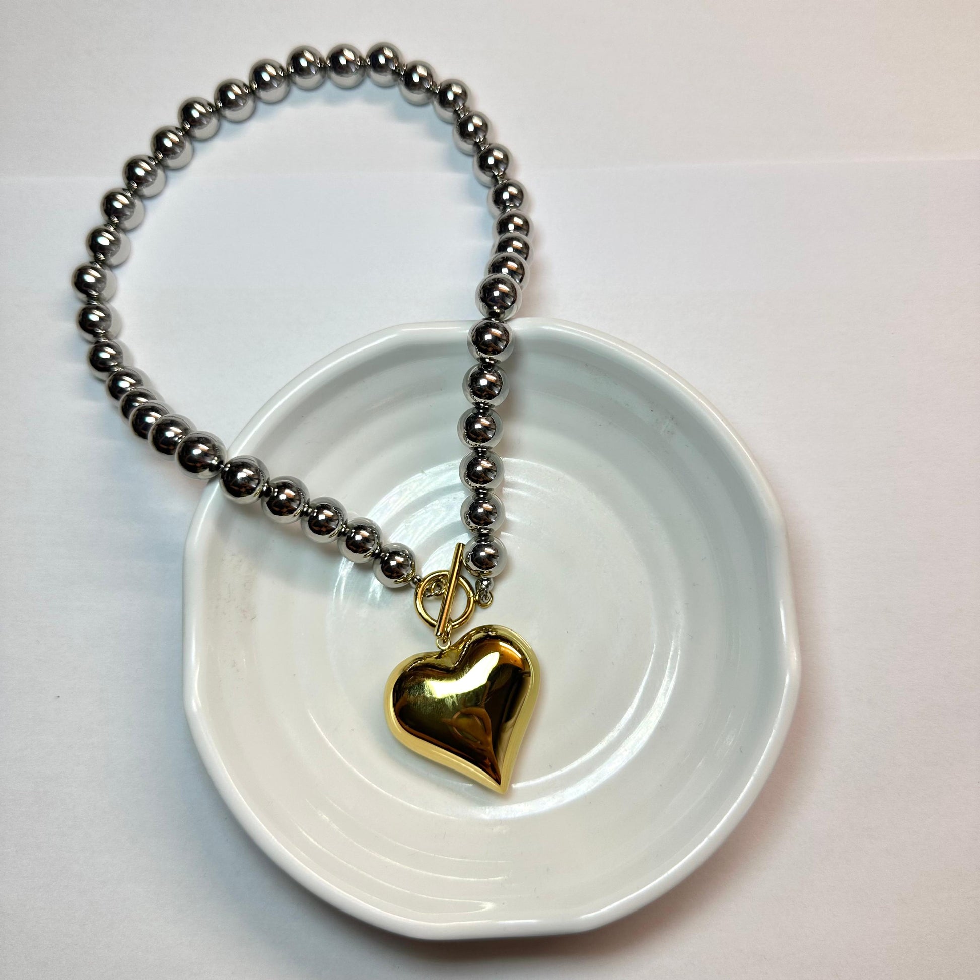 Zweifarbiges Halskettenset „Margaret“