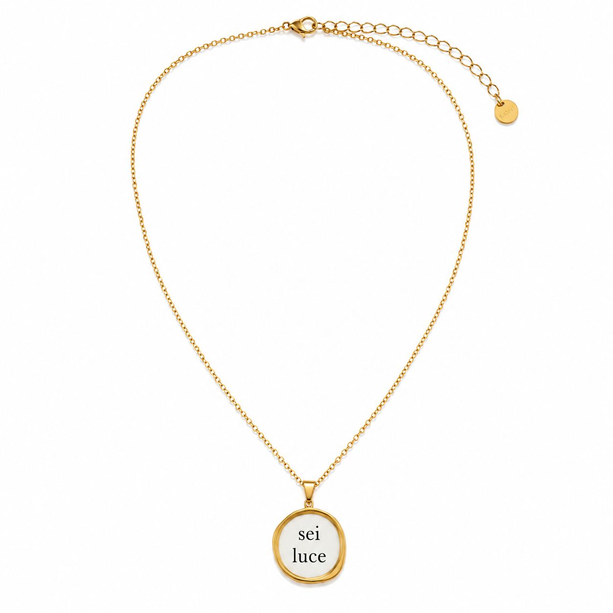 White Heart Necklace