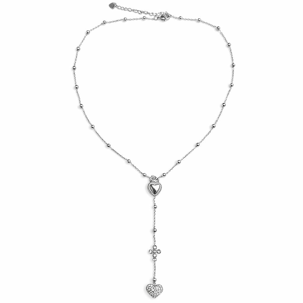Collana Rosario Cuore Sacro