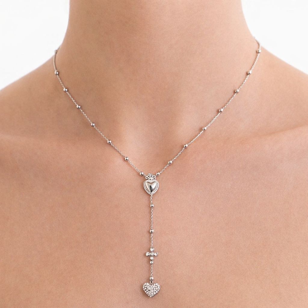 Collana Rosario Cuore Sacro