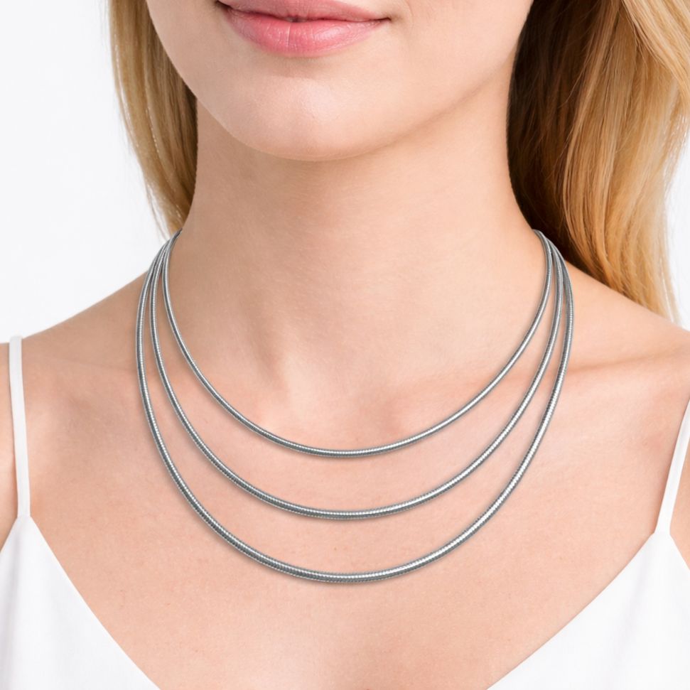 White Heart Necklace