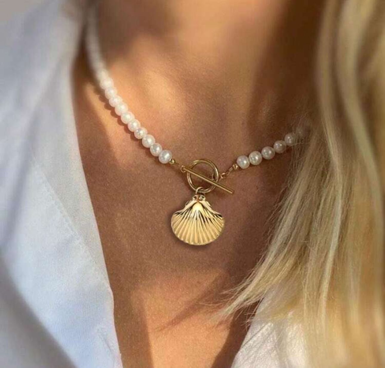 Zweifarbiges Halskettenset „Margaret“