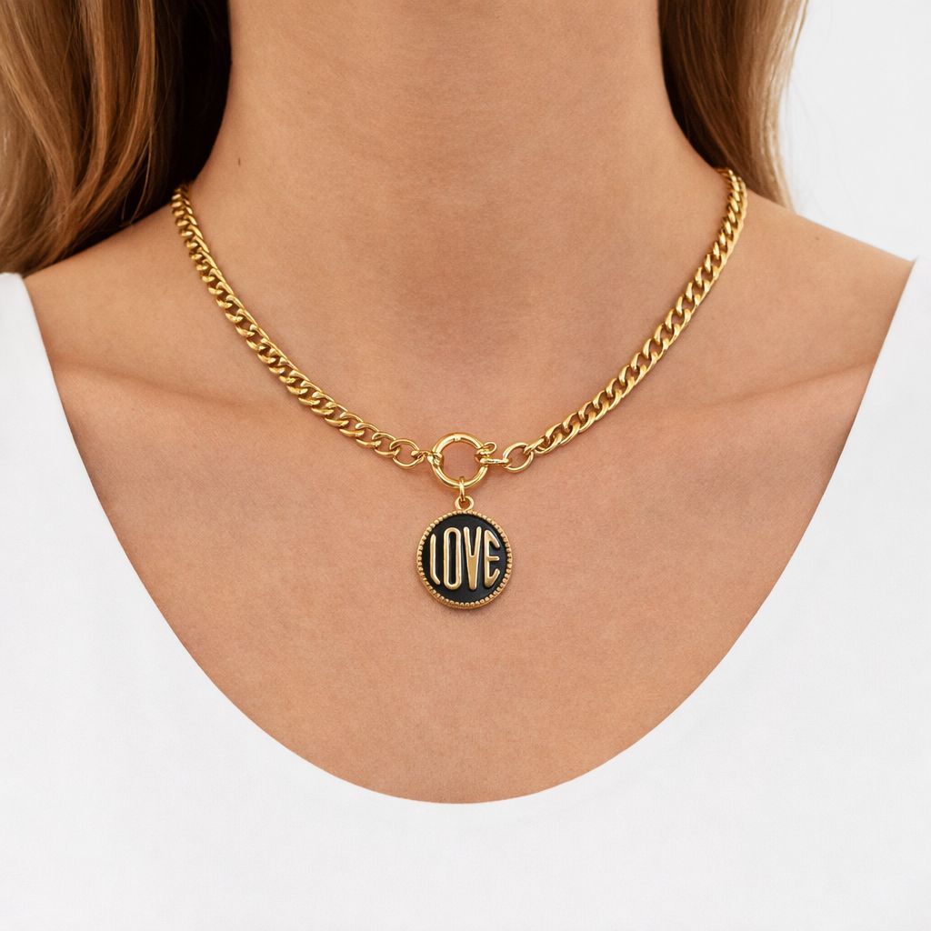 Goldene Schleifenkette