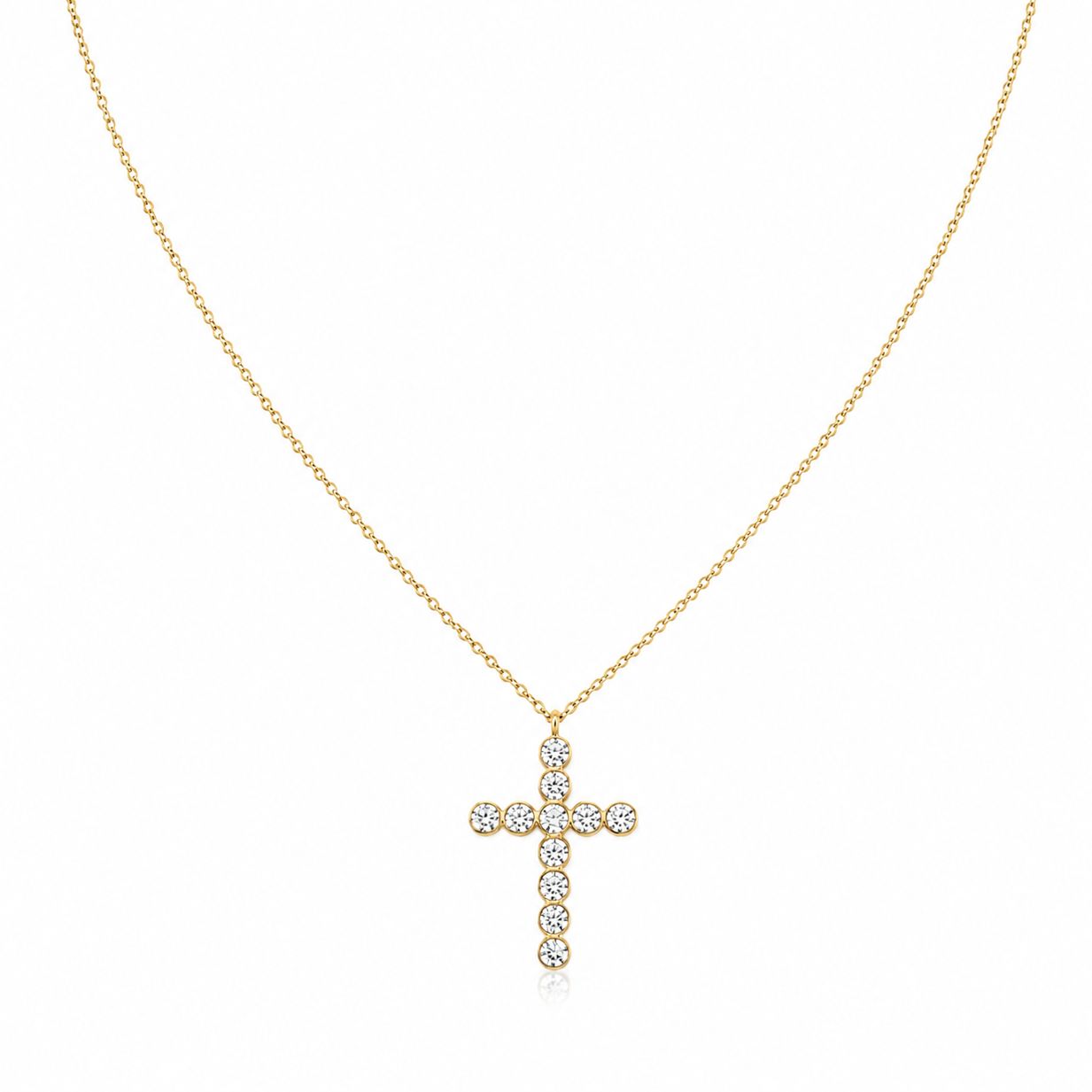 Collana Croce Strass