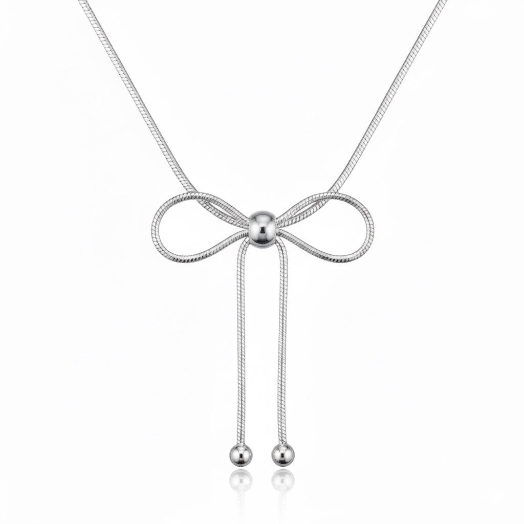 Collana Fiocco Argento