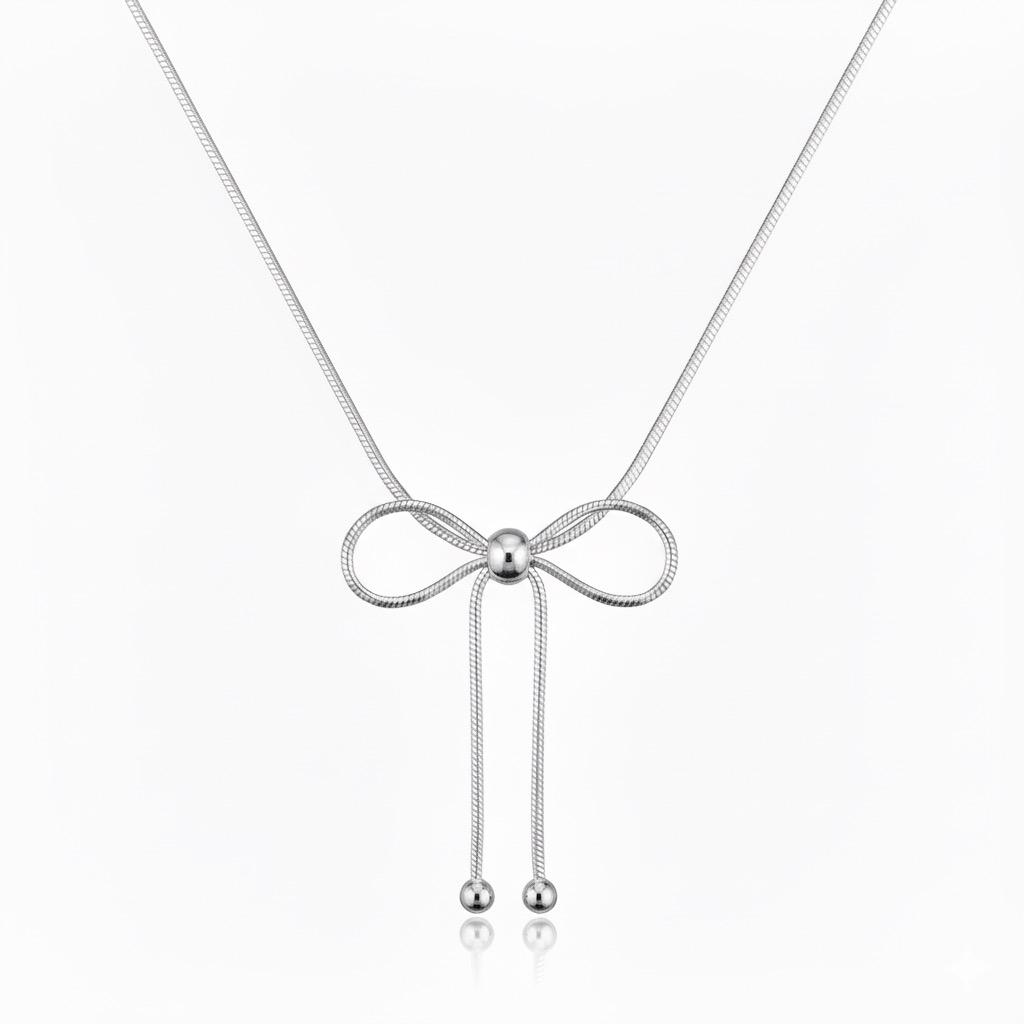 Collana Fiocco Argento