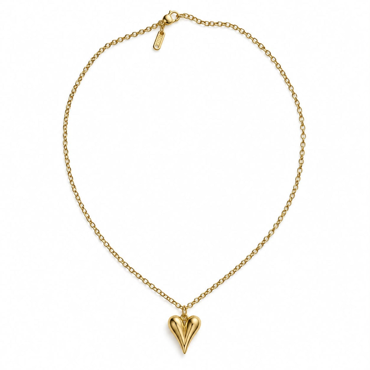 White Heart Necklace