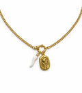 White Heart Necklace