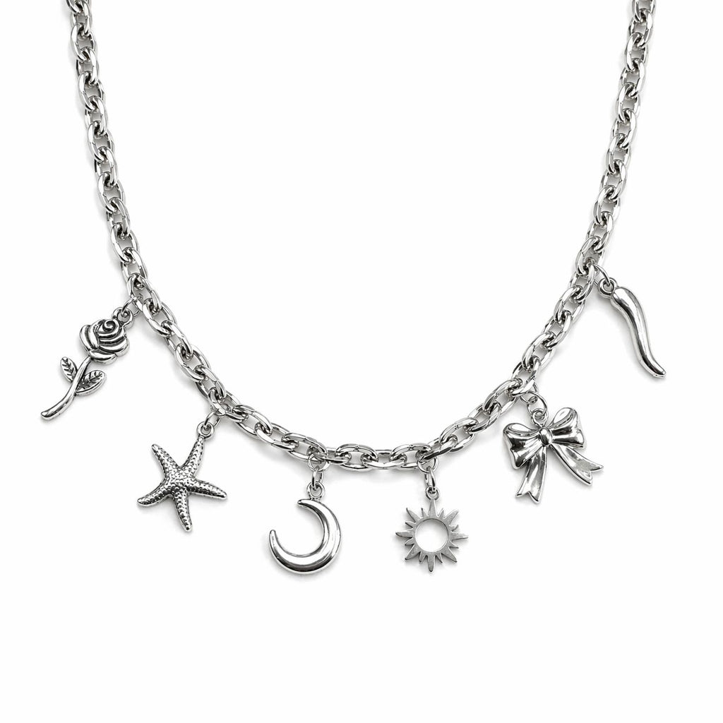 White Heart Necklace