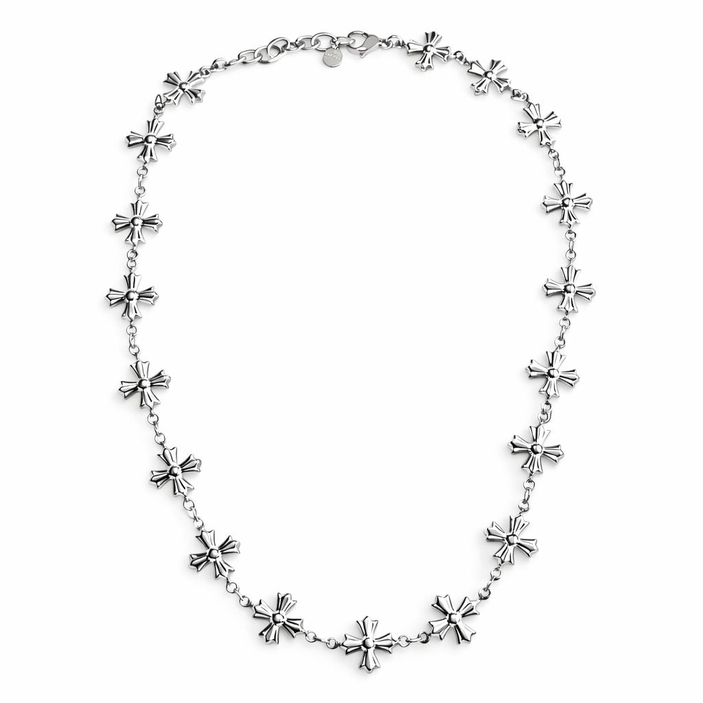 White Heart Necklace