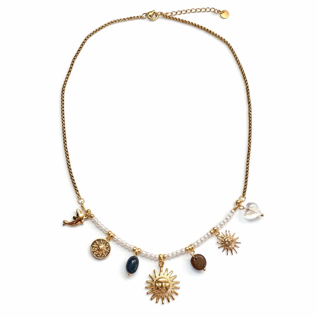 White Heart Necklace