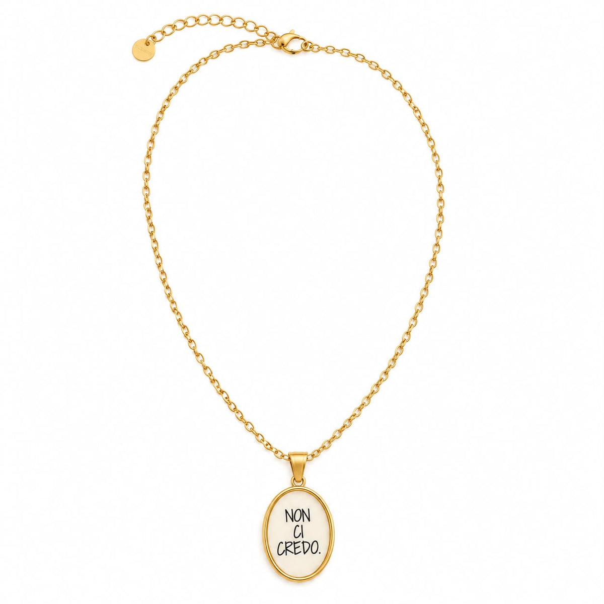 White Heart Necklace