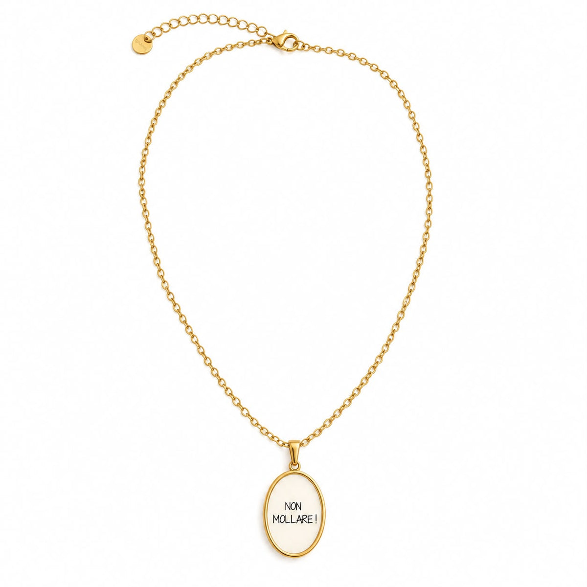 White Heart Necklace