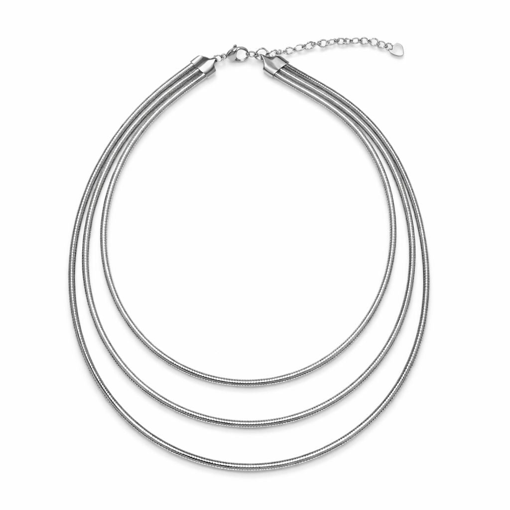 White Heart Necklace