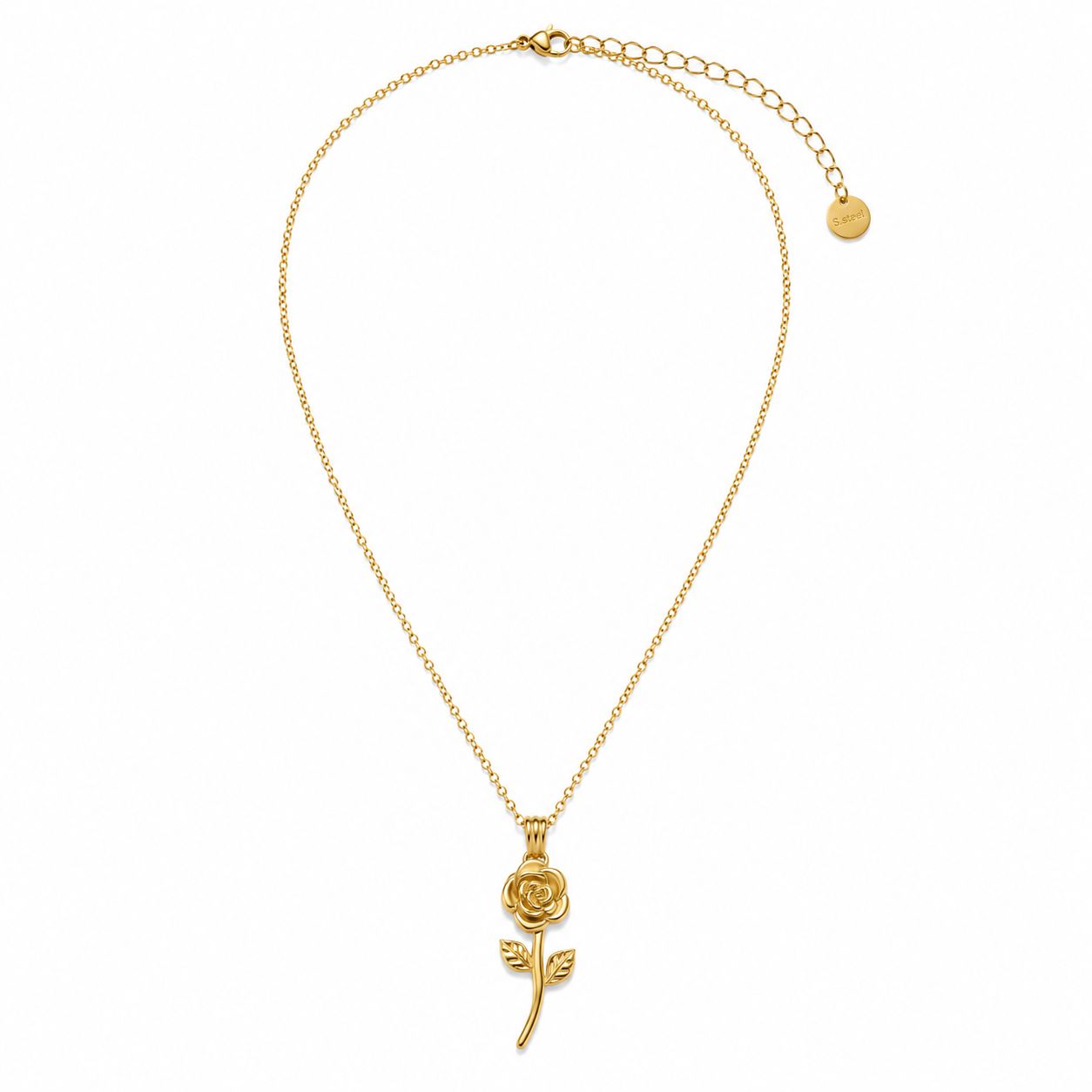 White Heart Necklace