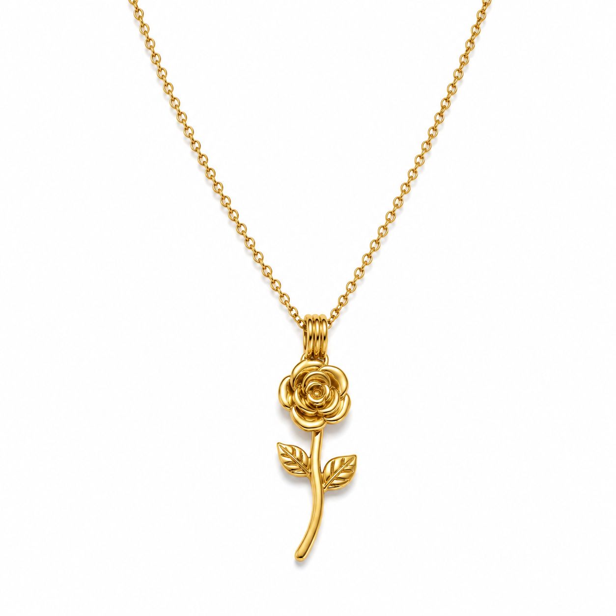White Heart Necklace