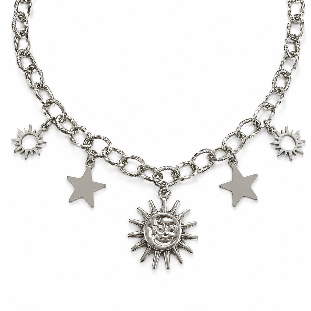 White Heart Necklace