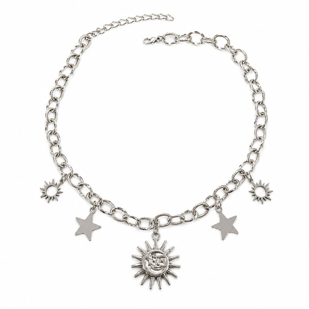 White Heart Necklace