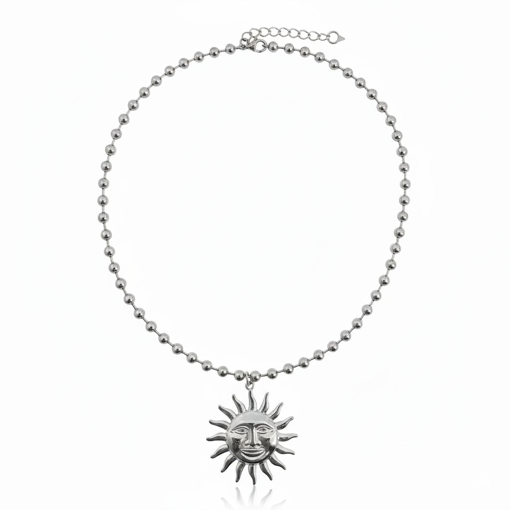 White Heart Necklace