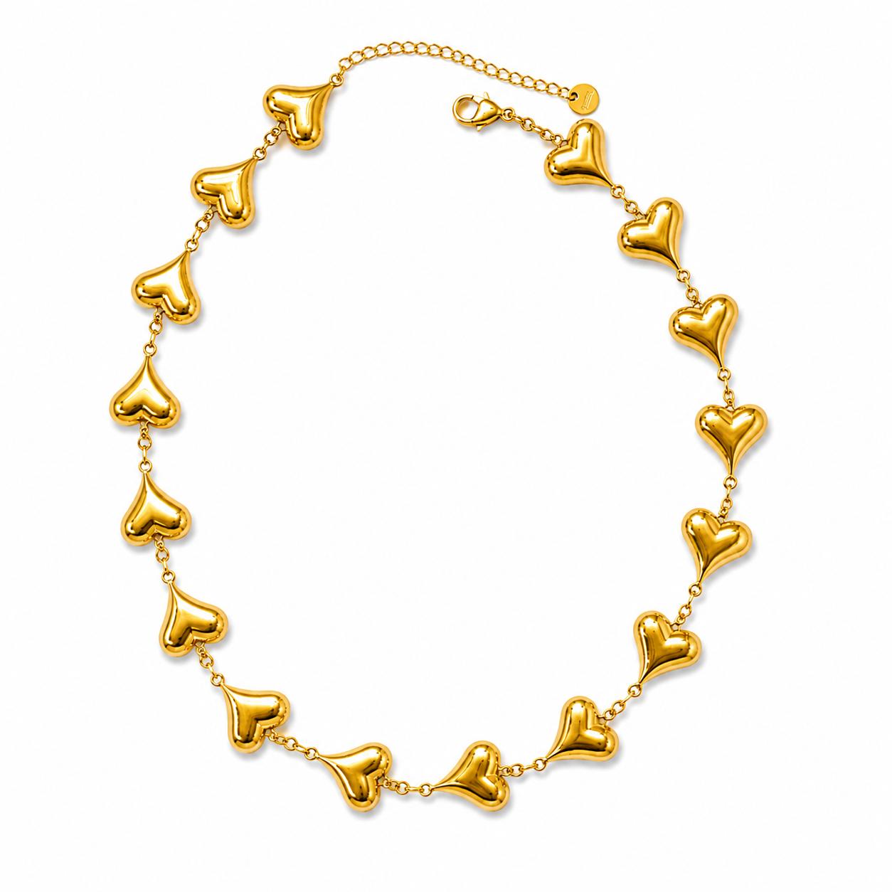White Heart Necklace