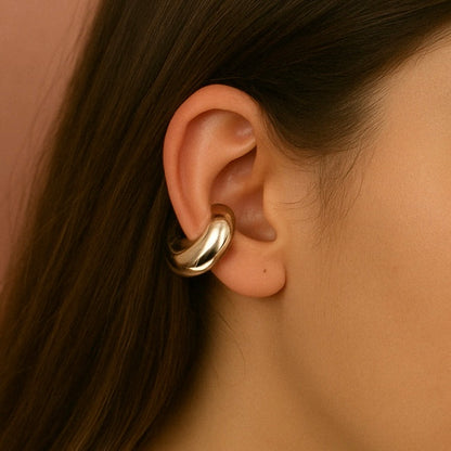 EarCuff Liscio Argento