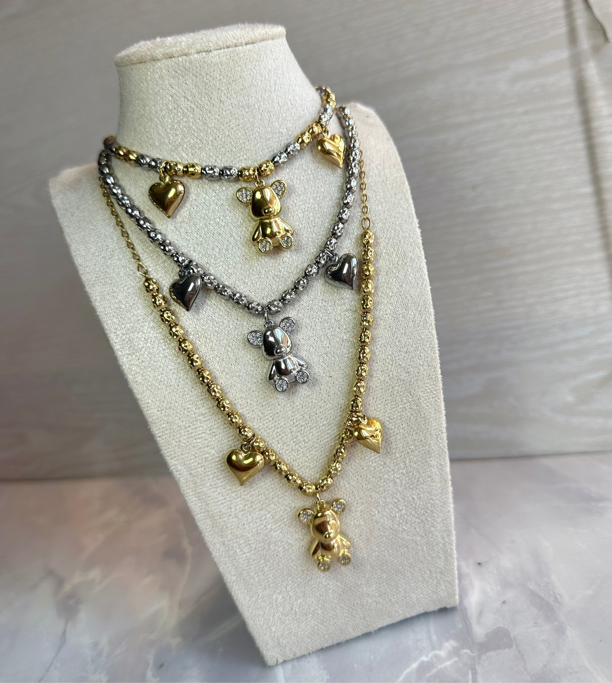 Collana Orsacchiotto Sonaglio