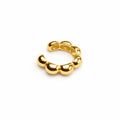 Gold gestreifter Ohrring