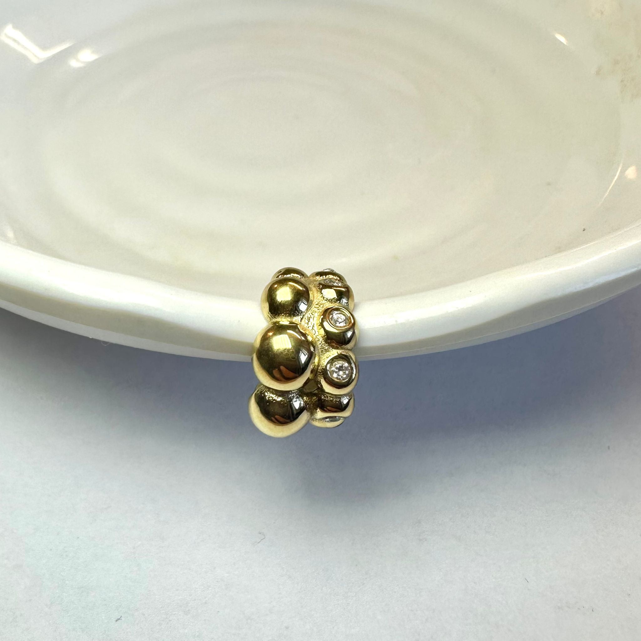 EarCuff Bubble Zirconato Oro