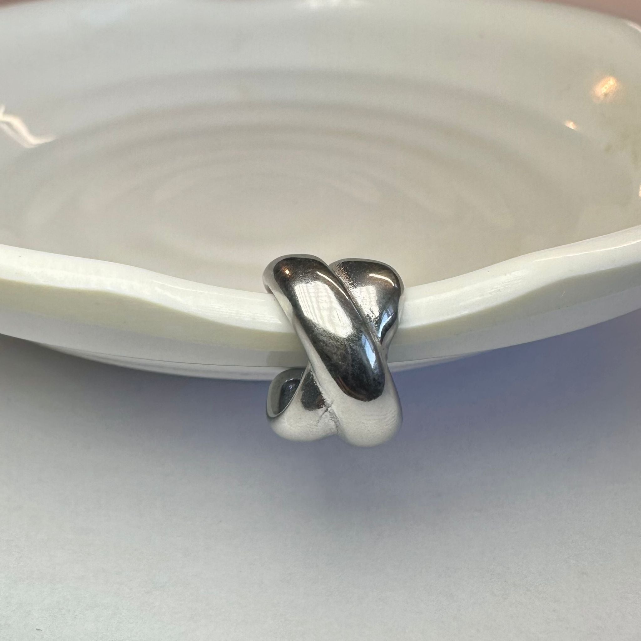 EarCuff Incrocio Argento