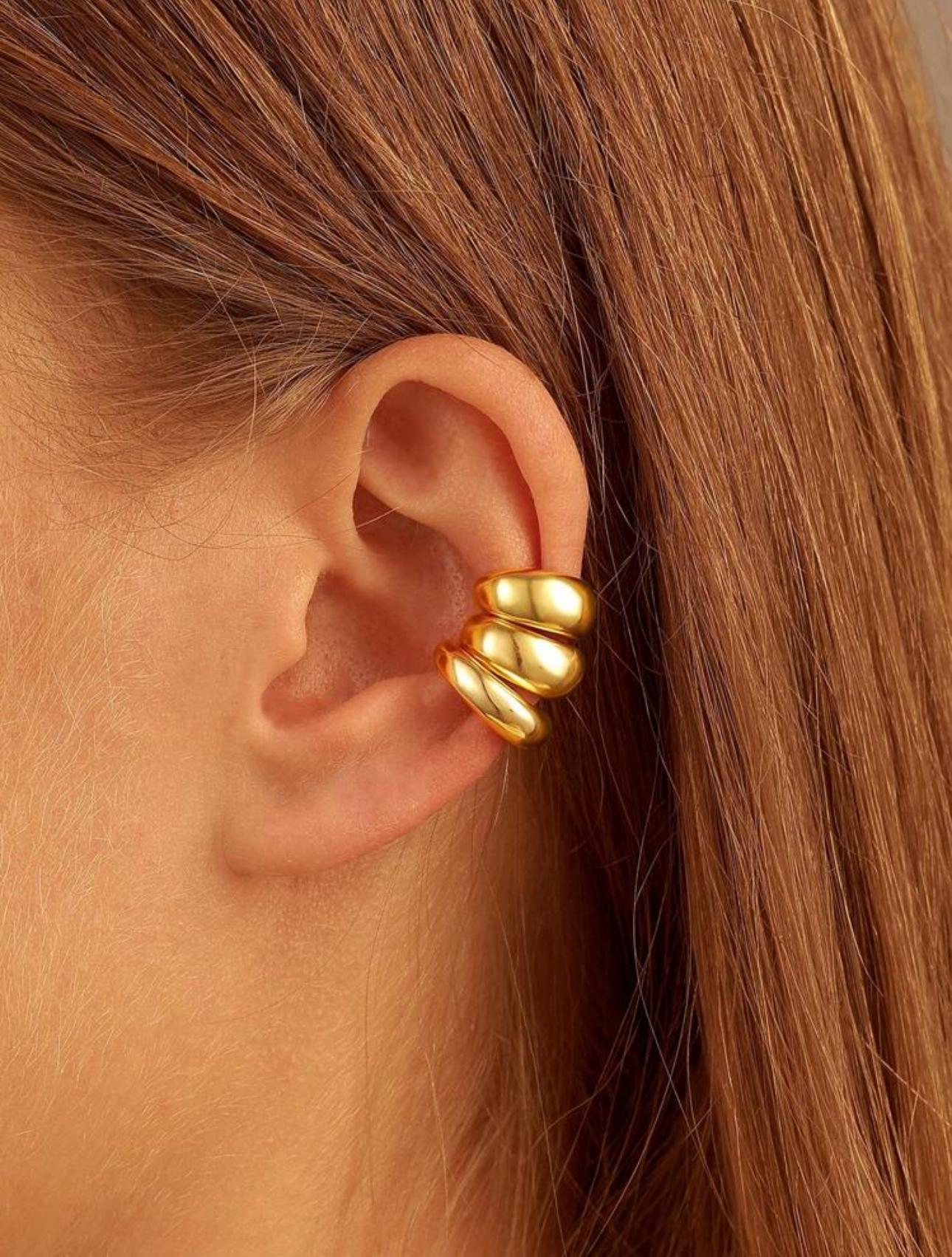 EarCuff Triple Oro