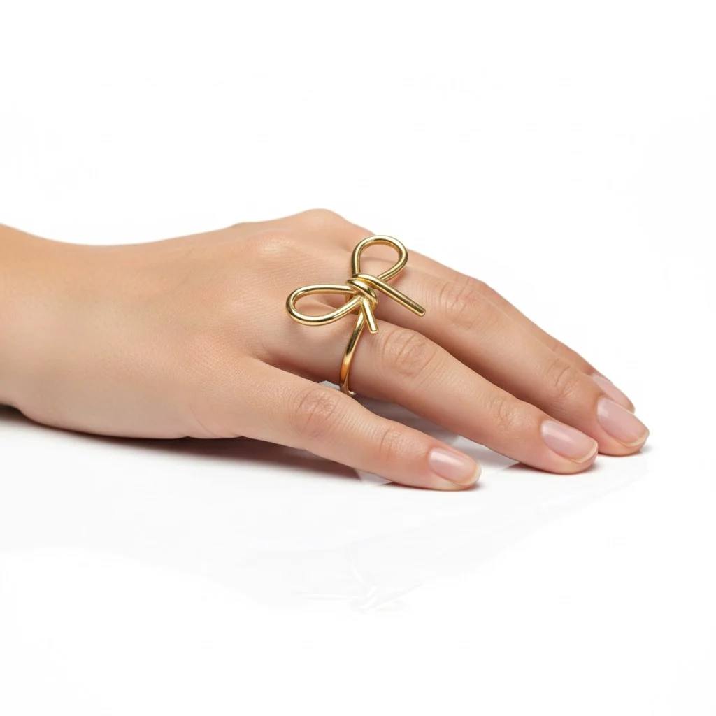 Anello Fiocco Minimal