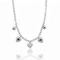 White Heart Necklace