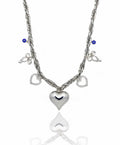 White Heart Necklace