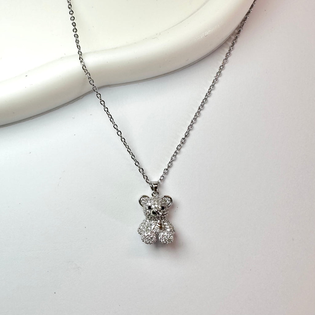 Collana Teddy Argento