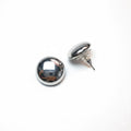 Orecchini Bottone Argento