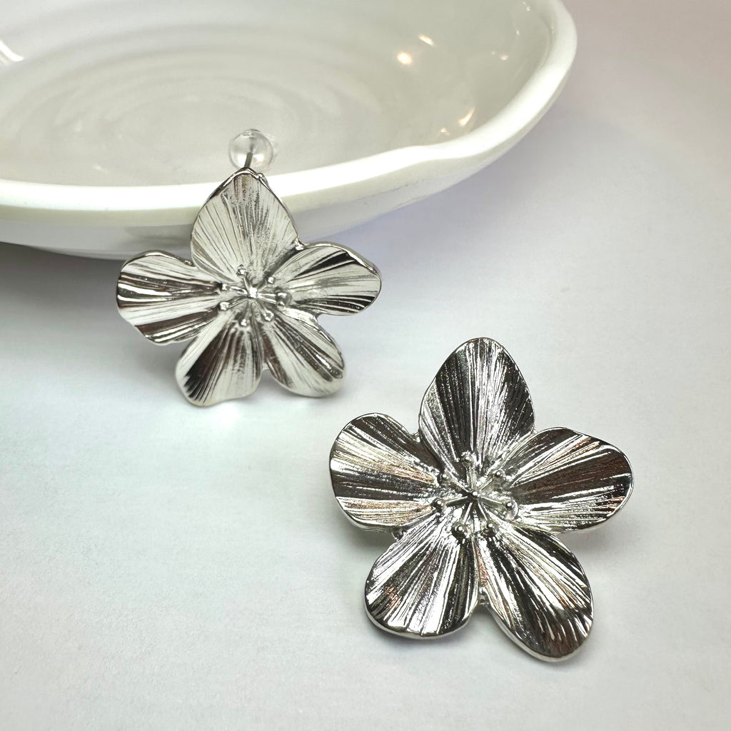 Orecchini Flower Argento