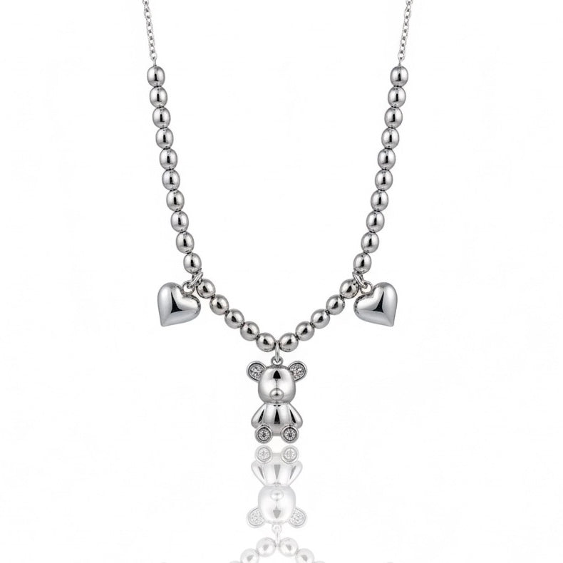 Collana Orsacchiotto Sonaglio Argento