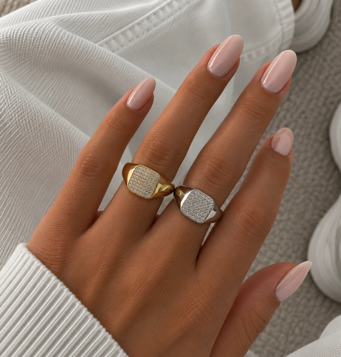 Goldener Herzring