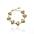 Bracciale Cuoricini Sonaglio Oro