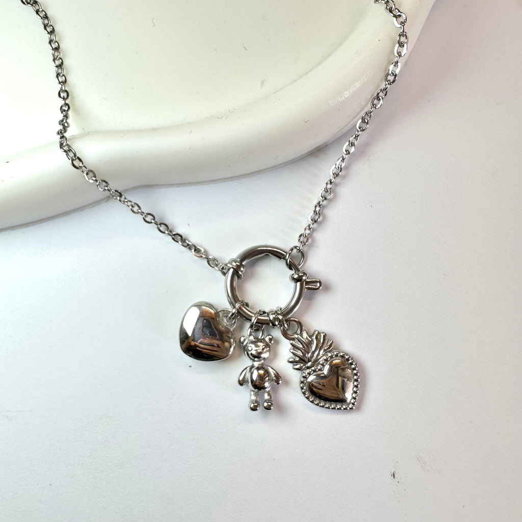 Collana Charm Amore Argento