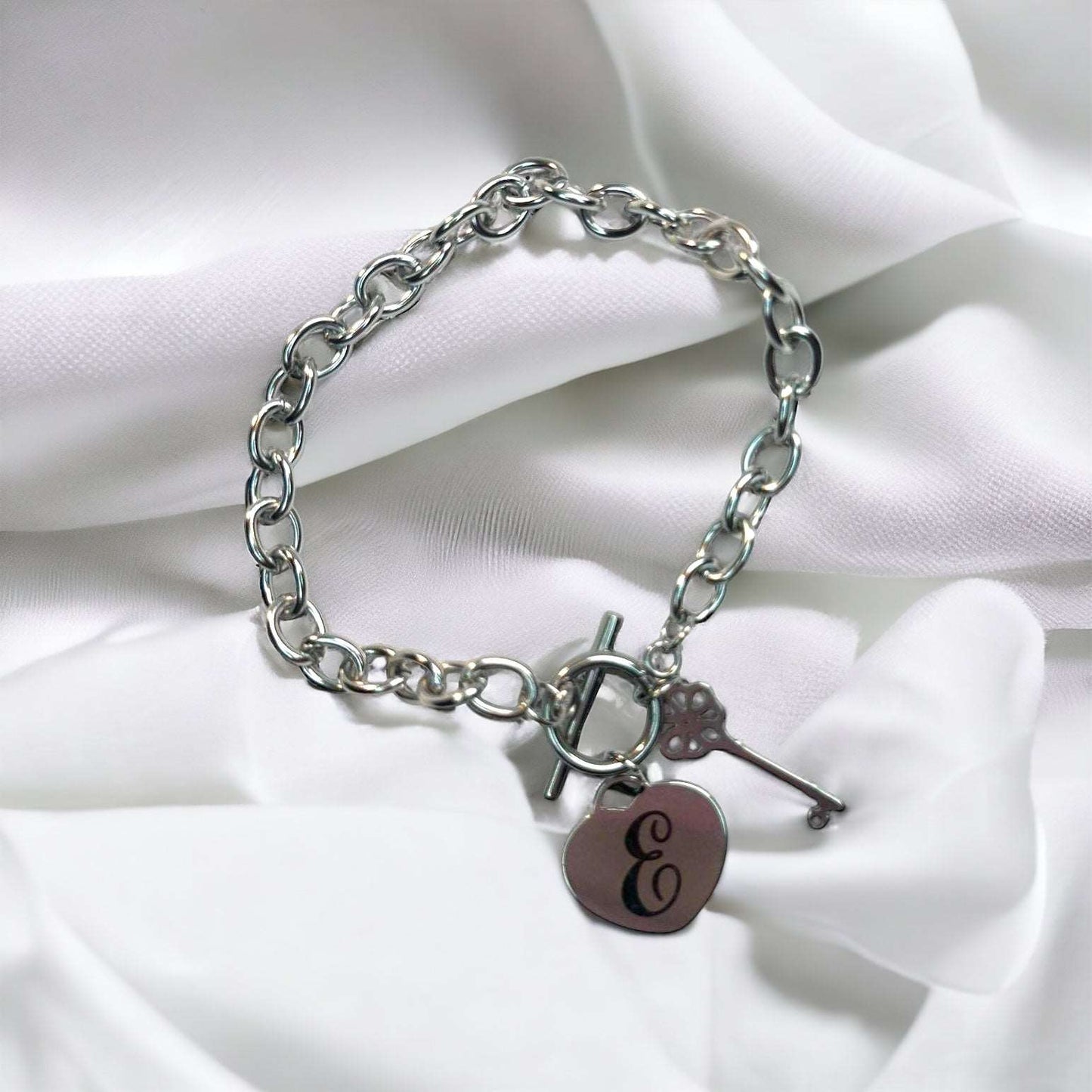 Bracciale Cuore "E"