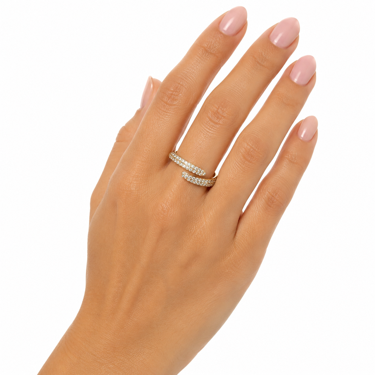 Anello Fedina Snake Zirconata