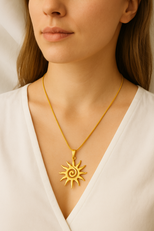 White Heart Necklace