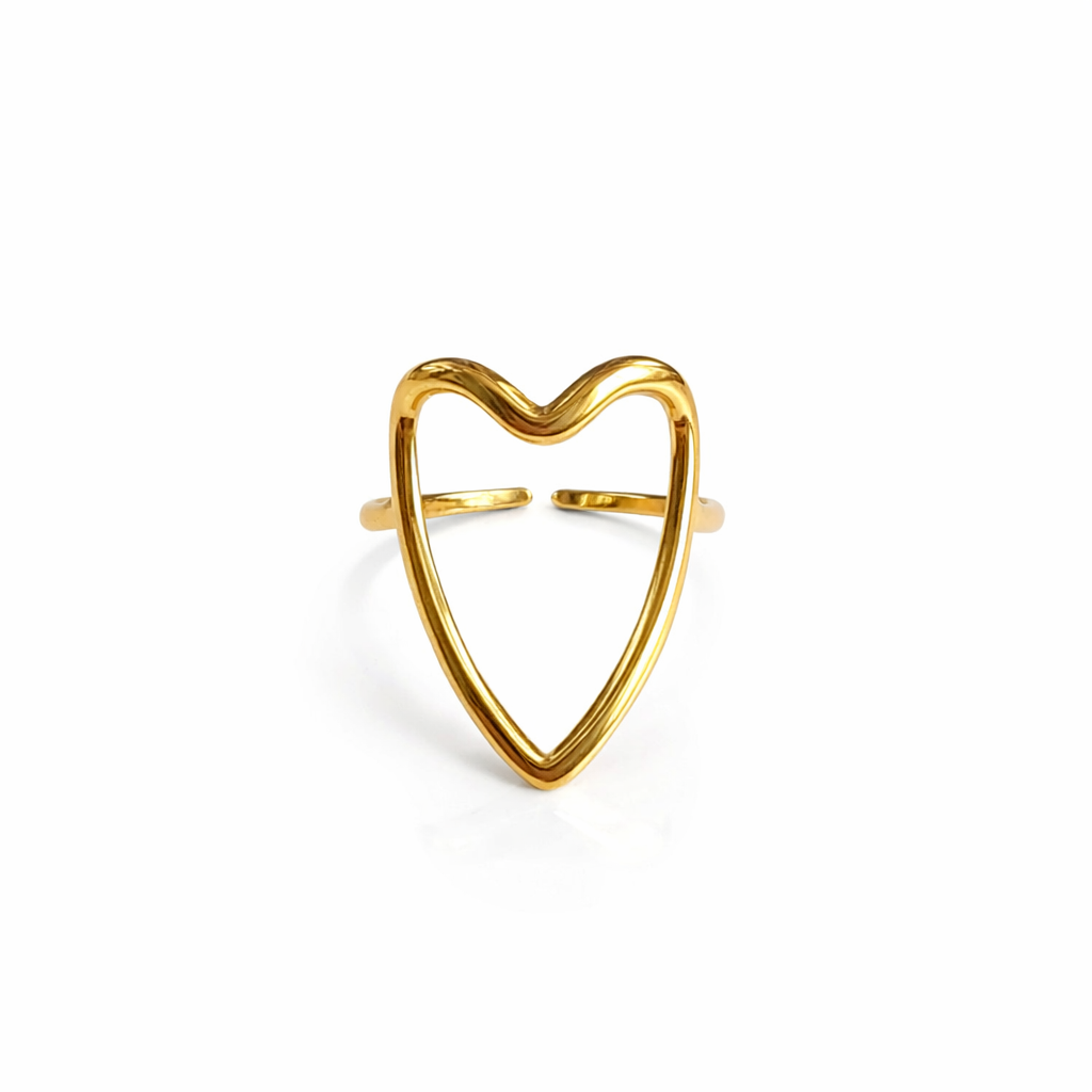 Goldener Herzring