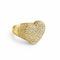Anello Cuore Pavè