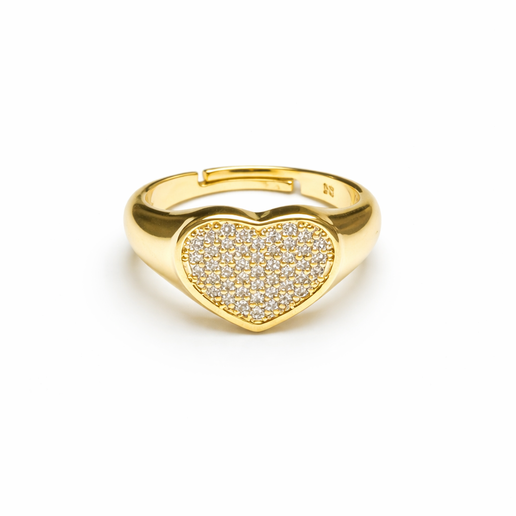 Goldener Herzring
