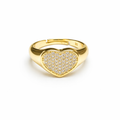 Goldener Herzring