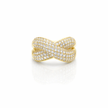 Anello Incrocio Pavè