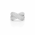 Anello Incrocio Pavè