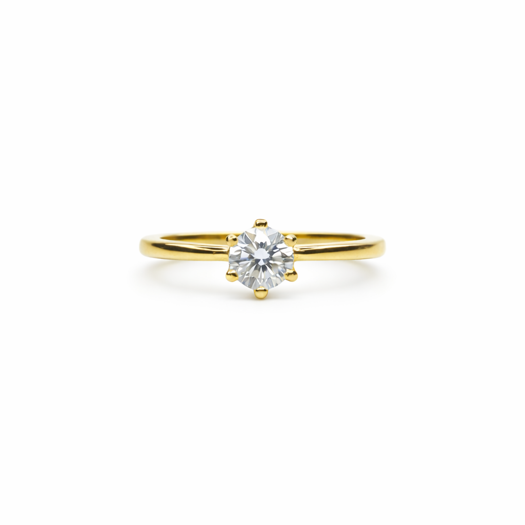 Goldener Herzring